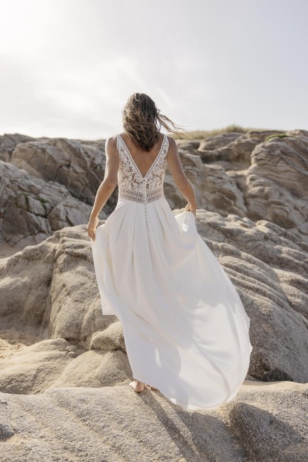 LIGIE BD (4) Robe de mariée Lambert Création, destockage, robe LIGIE, robe champêtre