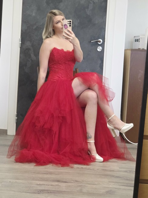 Robe de mariée rouge