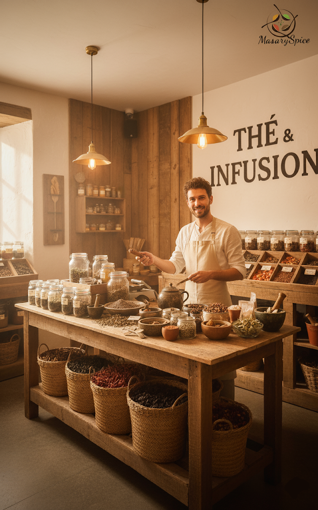 Thé premium MasarySpice, sélection de thés naturels