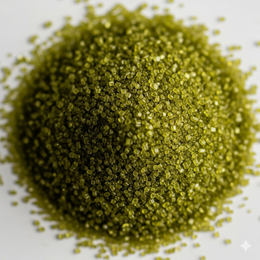 Tas de sucre abrasif vert olive brillant