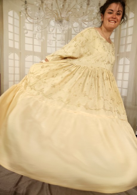 Pièce unique , robe shabby , oversize , viscose/soie