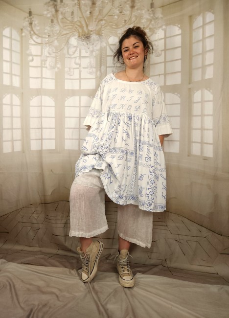Pièce unique , linge ancien , dentelle  shabby , bohème