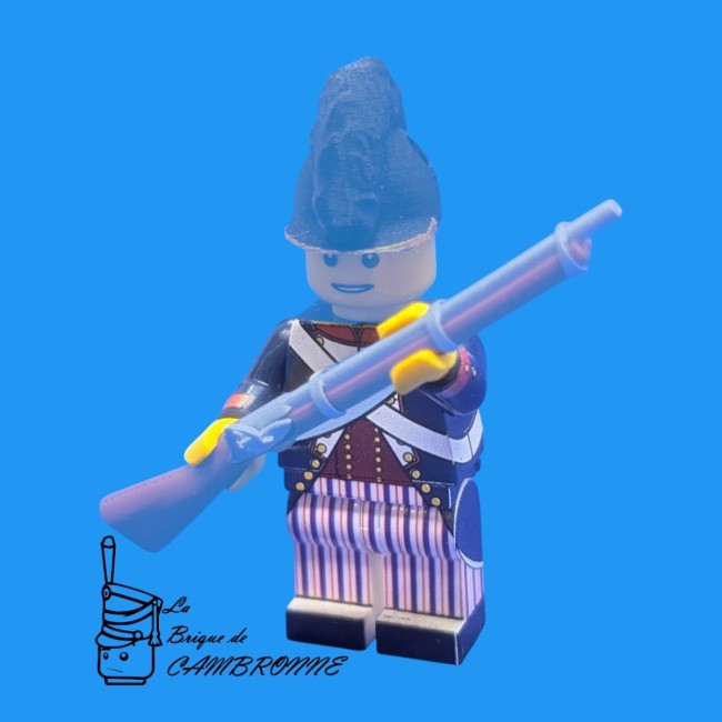 Corps de minifigure : fantassin de l'armée révolutionnaire