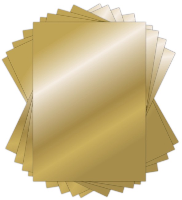 Papier cartonné miroir or A4 premium 250 g/m²