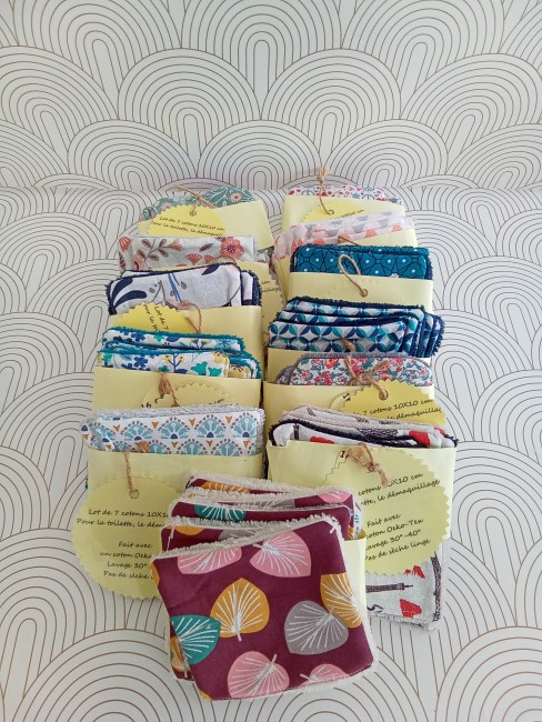 Lot 7 cotons imprimés