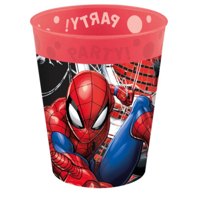 4 Gobelets Rouge réutilisables Spiderman Lot Prémium