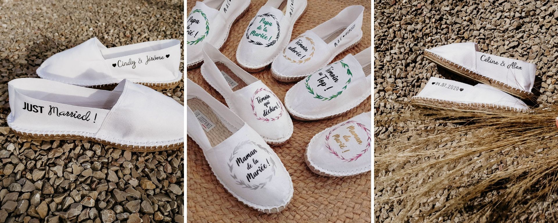 espadrilles personnalisées mariage 