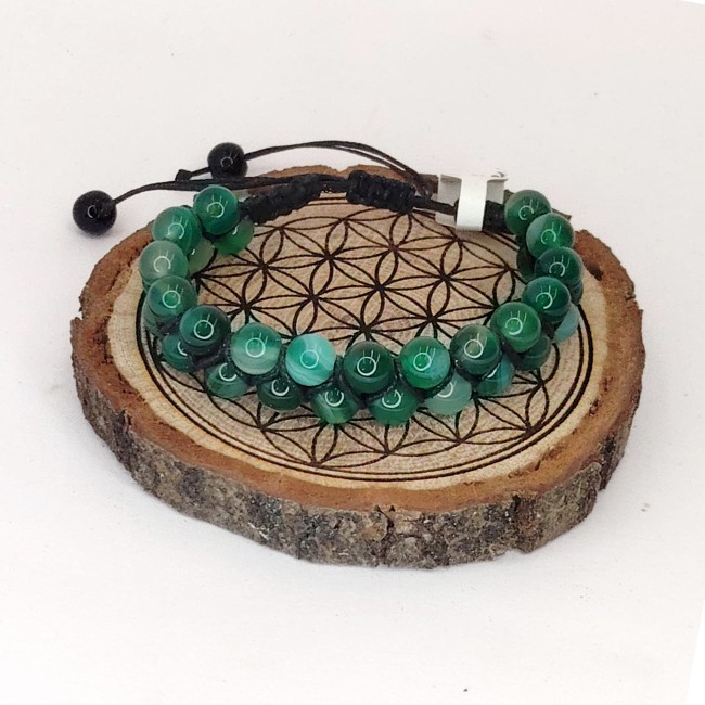 BRD - Agate Rayure verte (Ecorce 1)