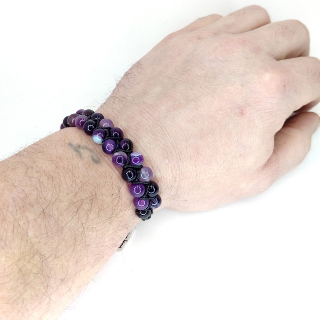 BRD - Agate violette rayure (Main)