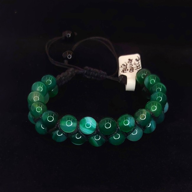 BRD - Agate Rayure verte (Noir)