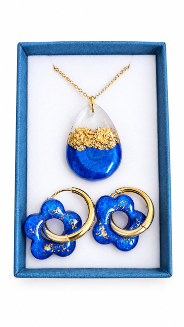 Coffret cadeaux boucles d oreilles+collier