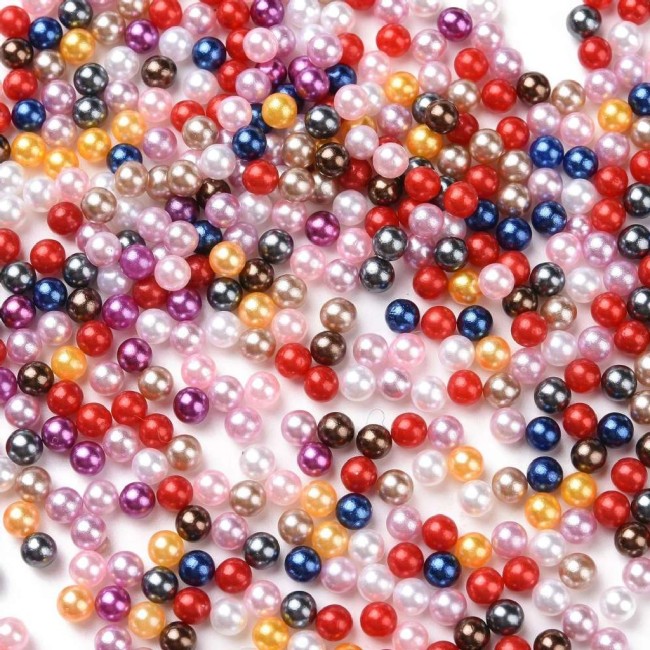 perles sans trou 4 mm multicolore 2