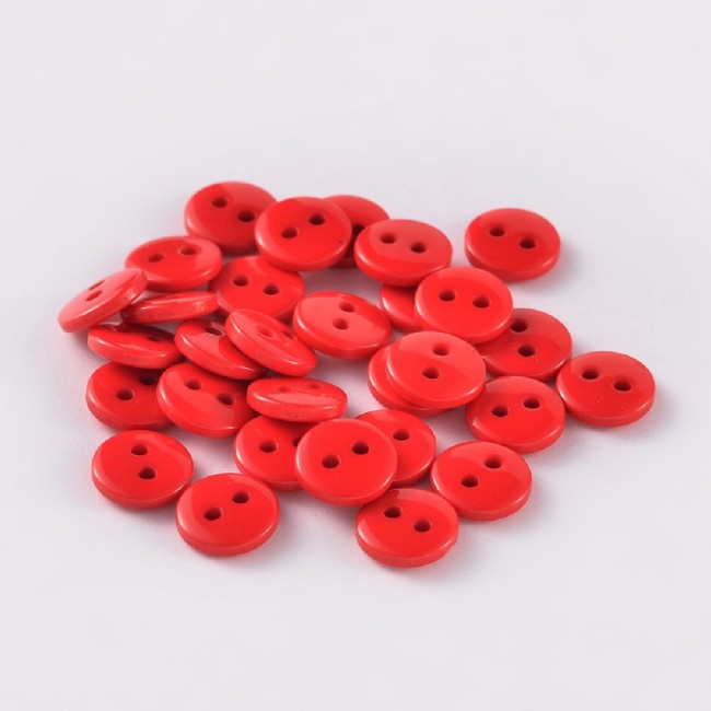 boutons rouges acrylique 11 mm (3)