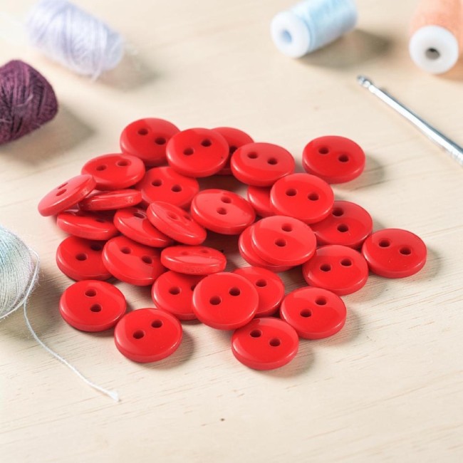 boutons rouges acrylique 11 mm (4)