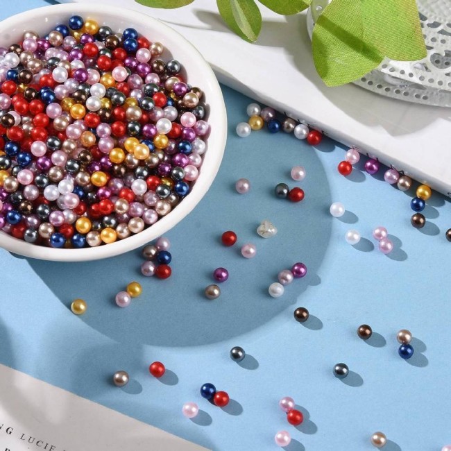 perles sans trou 4 mm multicolore 4