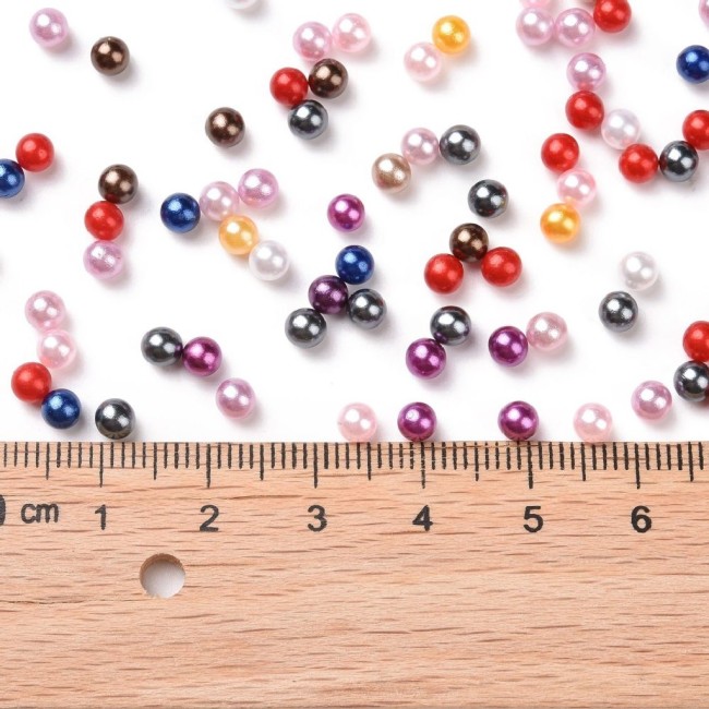perles sans trou 4 mm multicolore 3