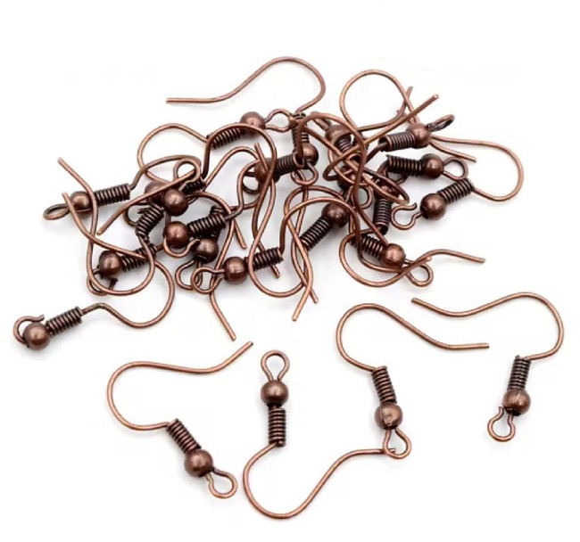 crochets boucle d'oreille cuivre (3)