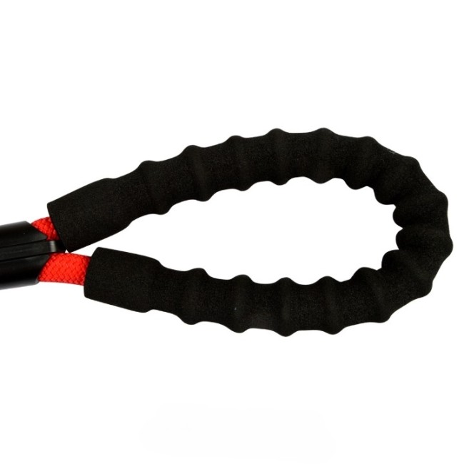 Laisse corde réfléchissante rouge 120 cm – laisse chien confortable Laisse chien corde rouge réfléchissante 120 cm poignée mousse confortable