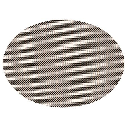 set de table ovale noir et blanc 48 x 35 cm
