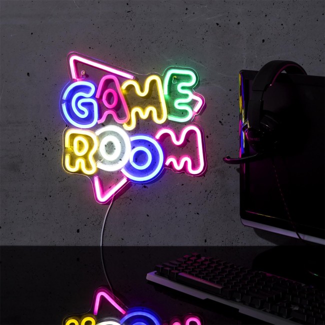 Lampe LED néon Game Room multicolore 35,5 cm | Irisia Maison Lampe LED néon Game Room multicolore 35,5 cm | Irisia Maison