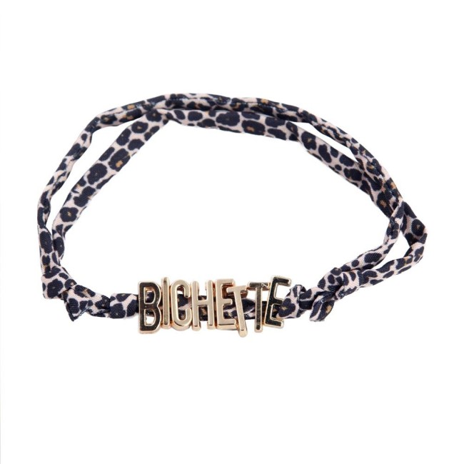 Bracelet Bichette Léopard tendance femme Bracelet Bichette Léopard fantaisie femme