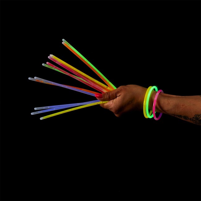 Lot 30 bâtonnets lumineux fluorescents glow sticks fête
