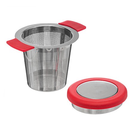 Infuseur à thé acier inox avec support assorti filtre thé en vrac