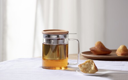 Tisanière Mia en verre 45 cl – théière avec infuseur