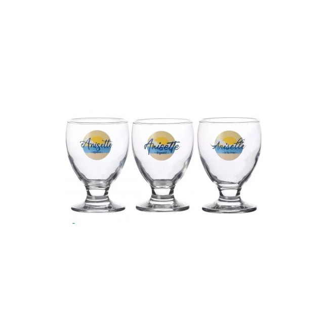Set de 3 verres à pastis Anisette 29 cl Set de 3 verres à pastis Anisette transparents 29 cl