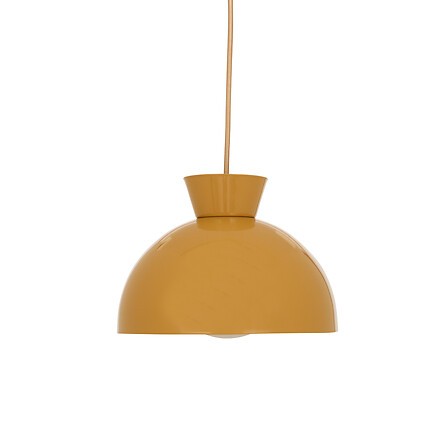 Suspension métal ocre Ø22 cm avec douille G9