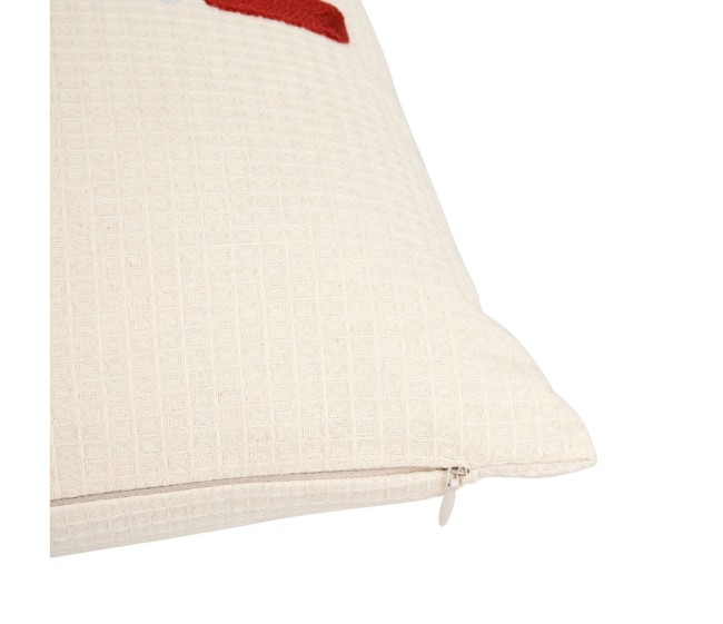 Coussin carré Amore multicolore 40x40 cm texture gaufrette