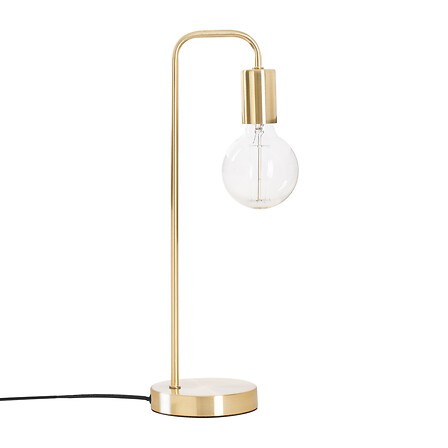 Lampe métal Keli doré H 45 cm – lampe décorative moderne Lampe métal Keli doré H 45 cm design minimaliste