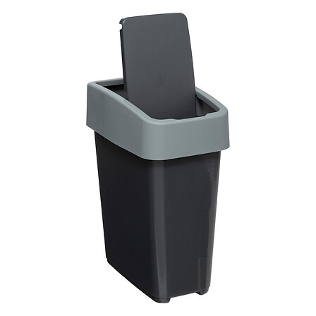 Poubelle 10 L plastique recyclé 2 ouvertures