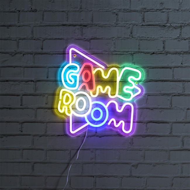 Lampe LED néon Game Room multicolore 35,5 cm | Irisia Maison Lampe LED néon Game Room multicolore 35,5 cm | Irisia Maison