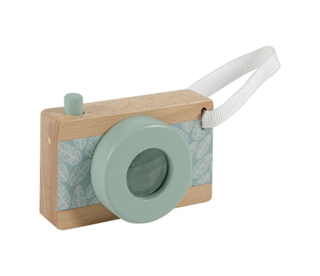 appareil photo bois rose enfant FSC jouet eveil imagination Montessori