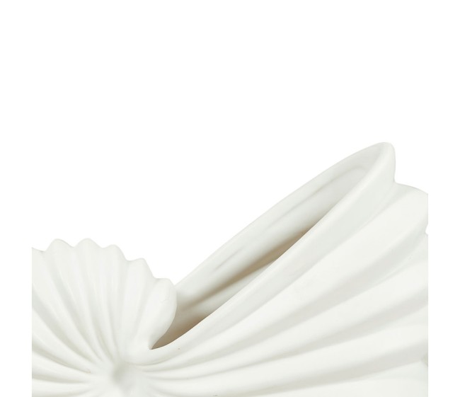 Vase escargot en dolomite blanc – vase décoratif original intérieur