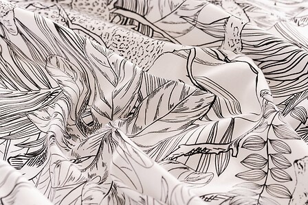 Parure de lit Jungle 240×220 cm coton imprimé jungle – housse + taies confort naturel