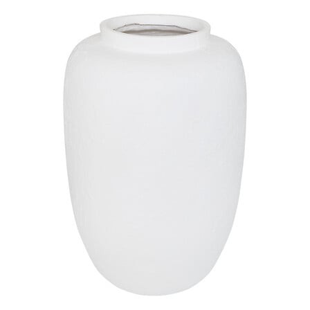 Vase Elène Blanc 45,5 cm en Magnésie | Irisia Maison