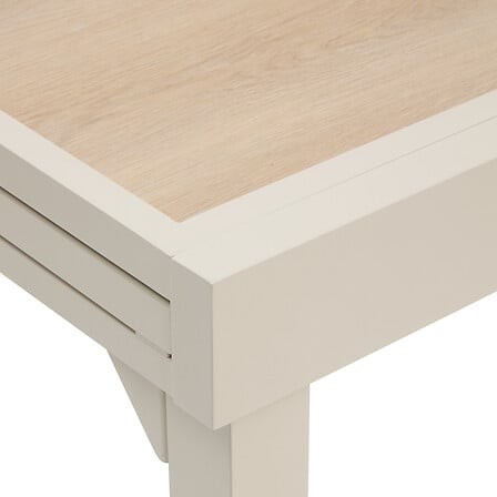 Table jardin extensible Piazza 8 places – aluminium et verre trempé Table de jardin extensible carrée Piazza argile 8 places aluminium verre