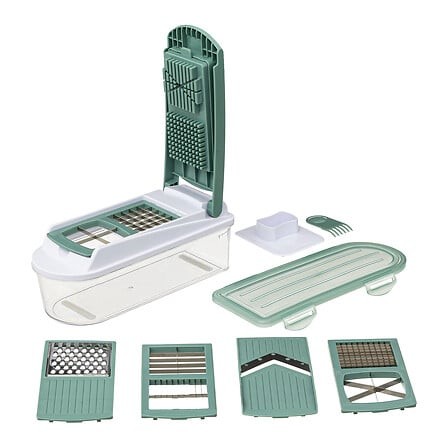 Mandoline multi‑découpe 10 pièces – coupe légumes multifonction Mandoline multi‑découpe 10 pièces – coupe légumes multifonction