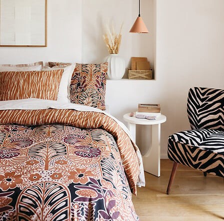 Fauteuil chenille Chiara motif tigre – siège décoratif salon