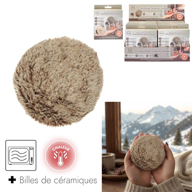 Chaufferette mains micro-ondable à billes de céramique | Irisia Maison