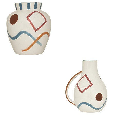 vase céramique multicolore 25 cm