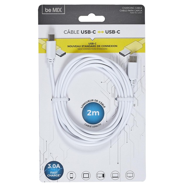 Câble USB-C ultra rapide 3A 2 m | Irisia Maison