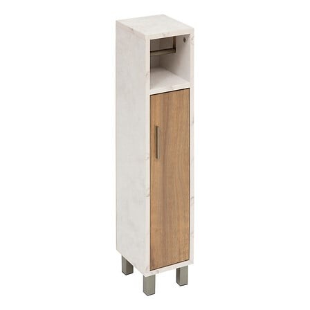 Meuble WC 86 cm avec dérouleur et rangement – gain de place salle de bain meuble wc 86 cm avec derouleur papier rangement porte salle de bain