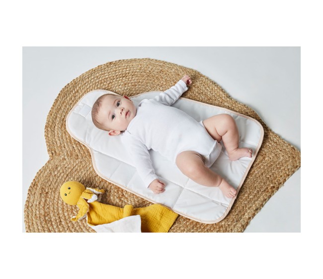 Matelas à langer nomade coton rose | Irisia Maison