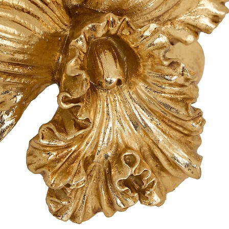 fleur décorative dorée Belli 20 cm en polyrésine
