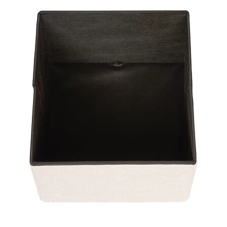 pouf pliant Soana ivoire 38 cm assise d'appoint