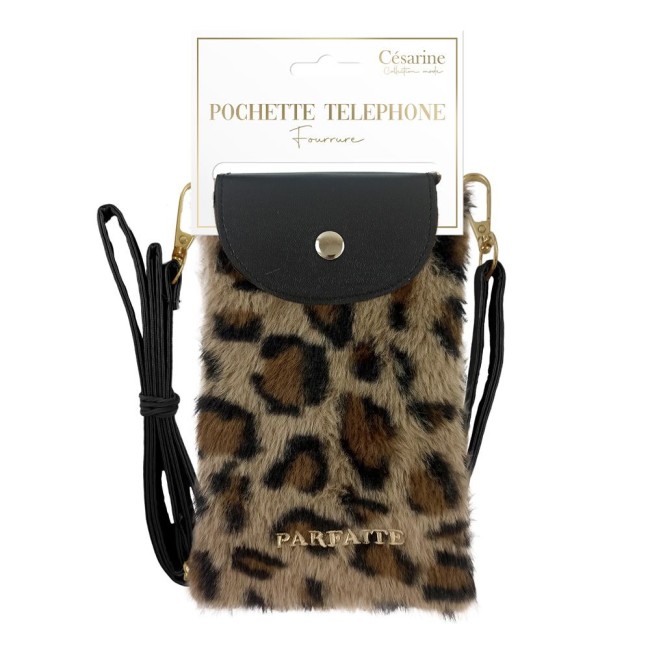 Pochette téléphone léopard tendance | Irisia Maison