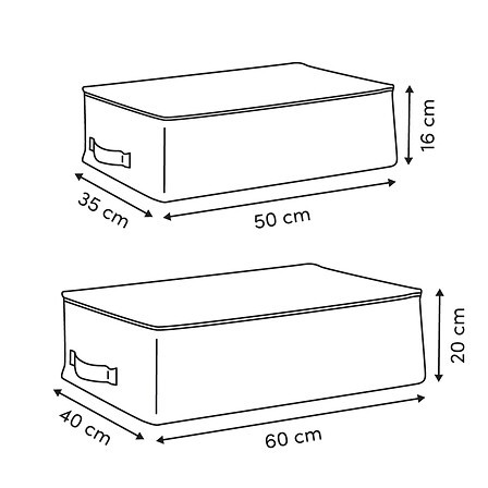 Lot de 2 housses de rangement pour dressing Florea – protège‑vêtements